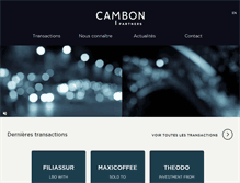 Tablet Screenshot of cambonpartners.com